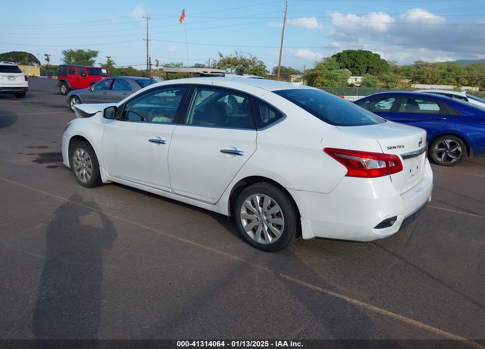 2017 NISSAN SENTRA SV VIN: 3N1AB7AP4HY322194