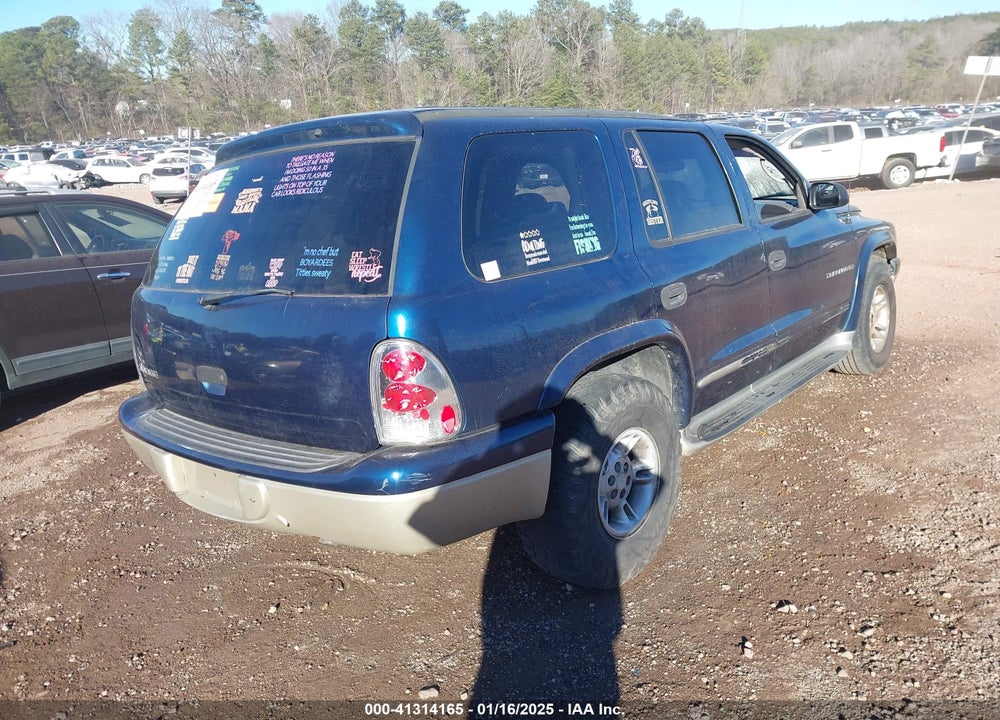 2001 DODGE DURANGO VIN: 1B4HR28Z01F521898