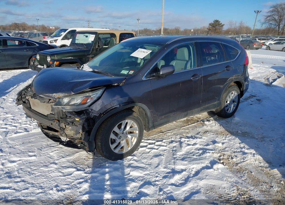2016 HONDA CR-V EX-L VIN: 5J6RM4H76GL104368