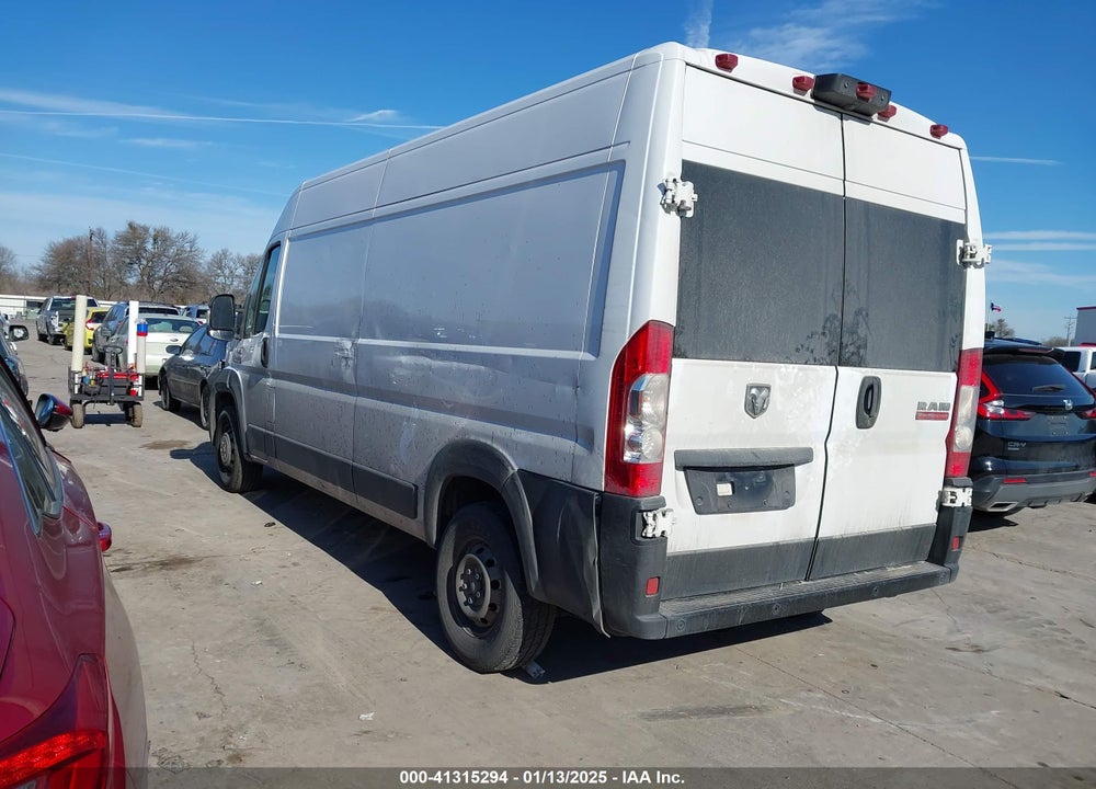 2019 RAM PROMASTER 2500 HIGH ROOF 159 WB VIN: 3C6TRVDG7KE529311