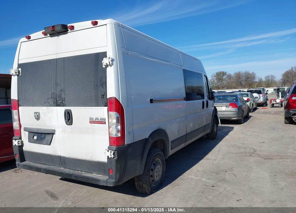 2019 RAM PROMASTER 2500 HIGH ROOF 159 WB VIN: 3C6TRVDG7KE529311