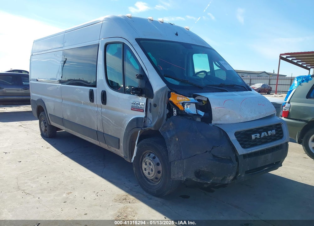 2019 RAM PROMASTER 2500 HIGH ROOF 159 WB VIN: 3C6TRVDG7KE529311