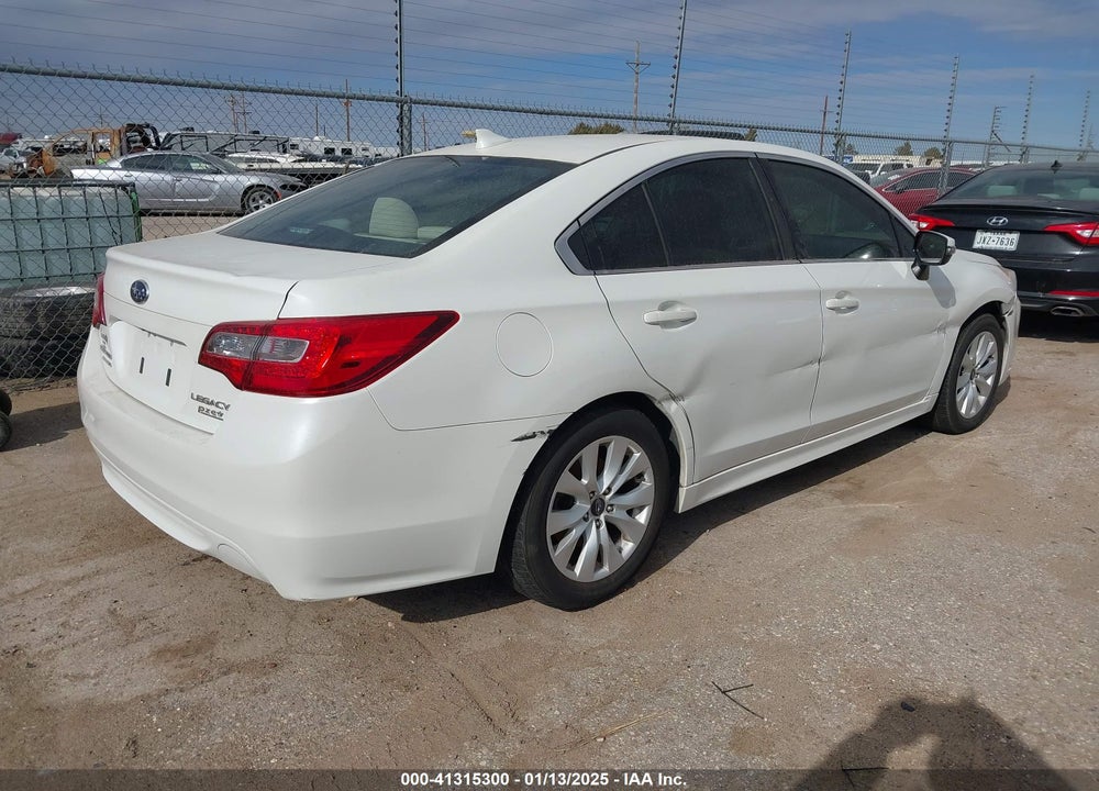 2017 SUBARU LEGACY 2.5I PREMIUM VIN: 4S3BNAH63H3051902