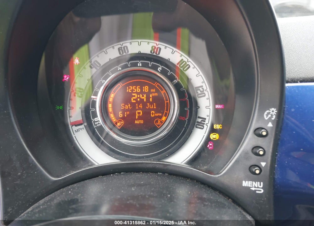 2013 FIAT 500 VIN: 3C3CFFAR8DT640160