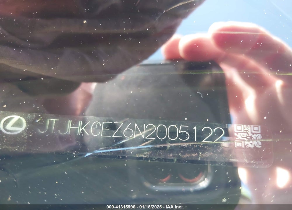 2022 LEXUS NX 350H LUXURY VIN: JTJHKCEZ6N2005122