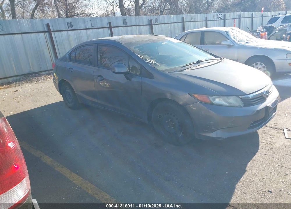 2012 HONDA CIVIC SDN LX VIN: 19XFB2F59CE312641