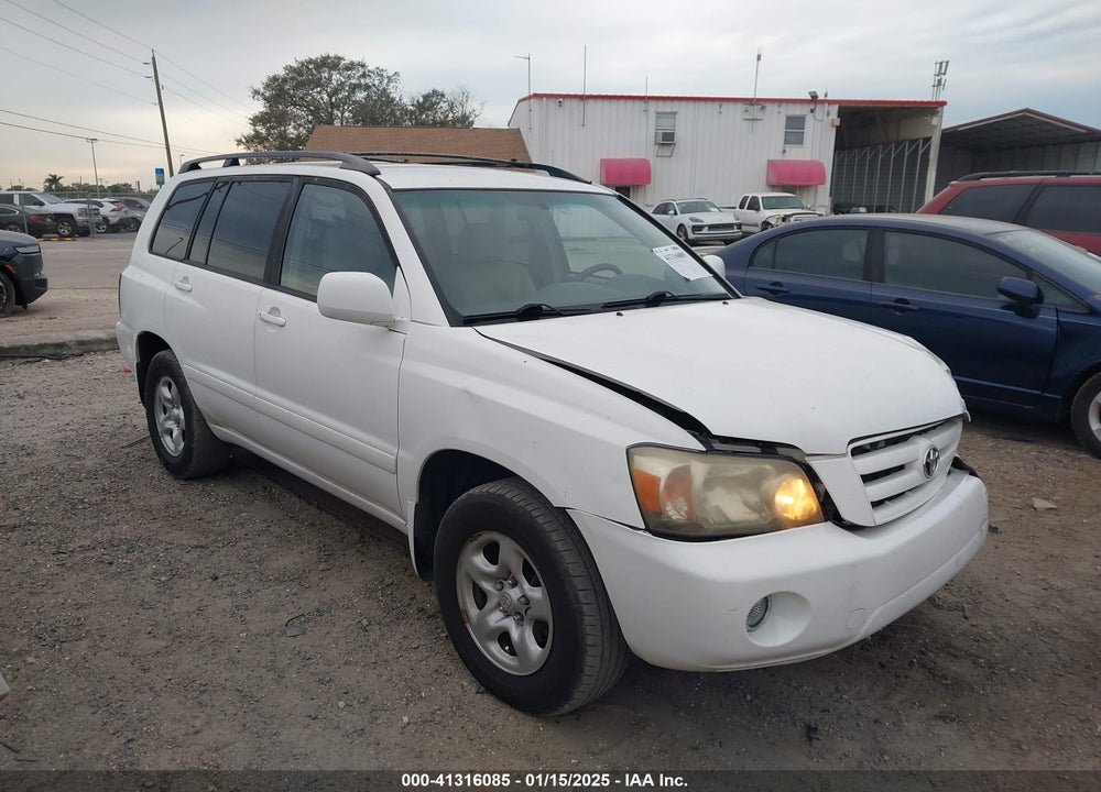 2006 TOYOTA HIGHLANDER V6 VIN: JTEGP21A860101367