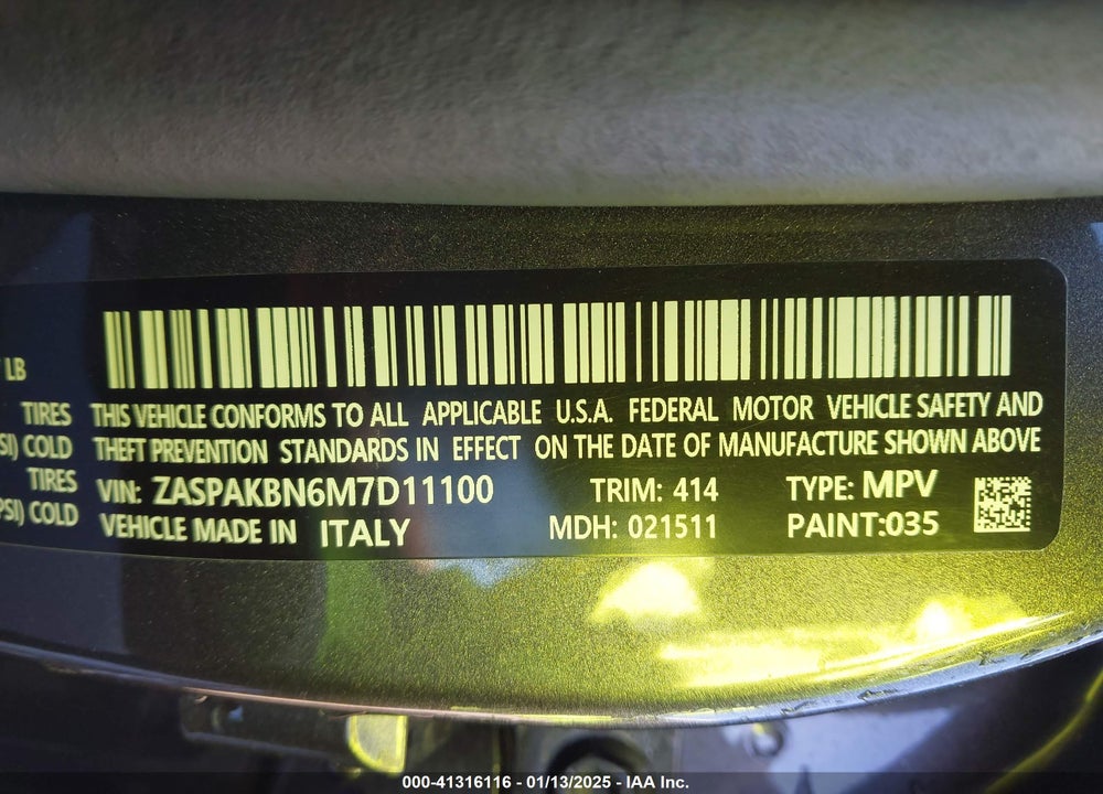 2021 ALFA ROMEO STELVIO TI AWD VIN: ZASPAKBN6M7D11100
