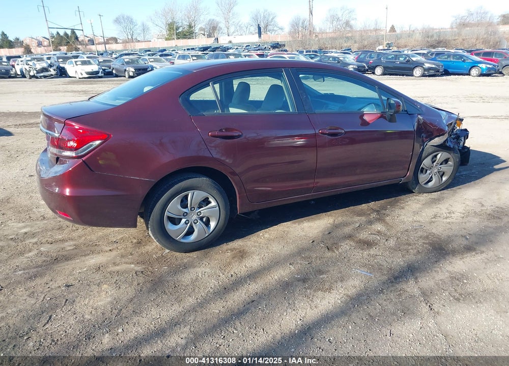 2015 HONDA CIVIC LX VIN: 19XFB2F54FE270531
