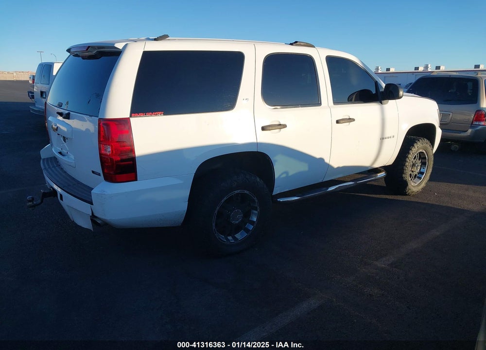 2008 CHEVROLET TAHOE COMMERCIAL FLEET VIN: 1GNFK13008R265084