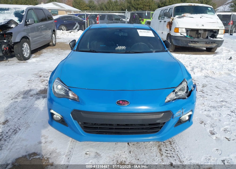 2016 SUBARU BRZ VIN: JF1ZCAC13G9600662