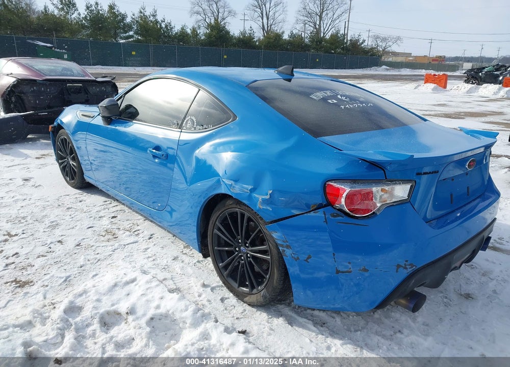 2016 SUBARU BRZ VIN: JF1ZCAC13G9600662