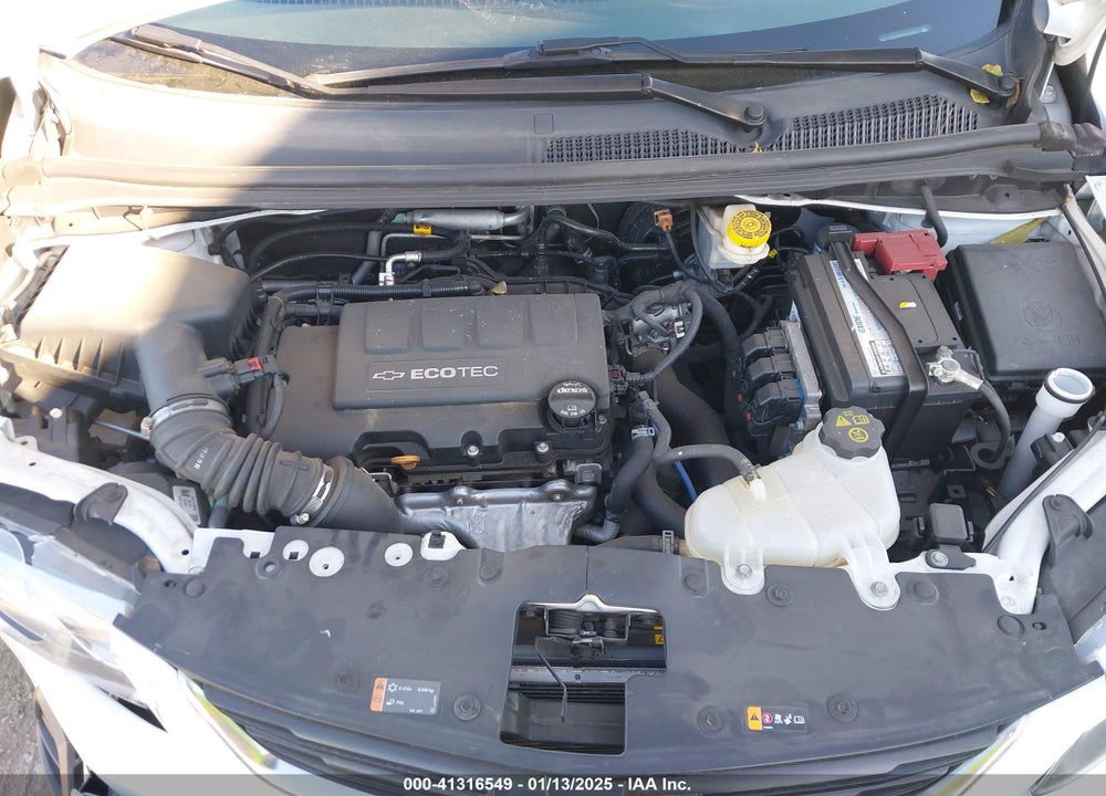 2019 CHEVROLET SONIC LT AUTO VIN: 1G1JG6SB9K4135905