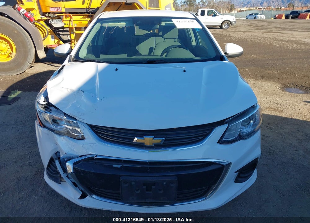 2019 CHEVROLET SONIC LT AUTO VIN: 1G1JG6SB9K4135905