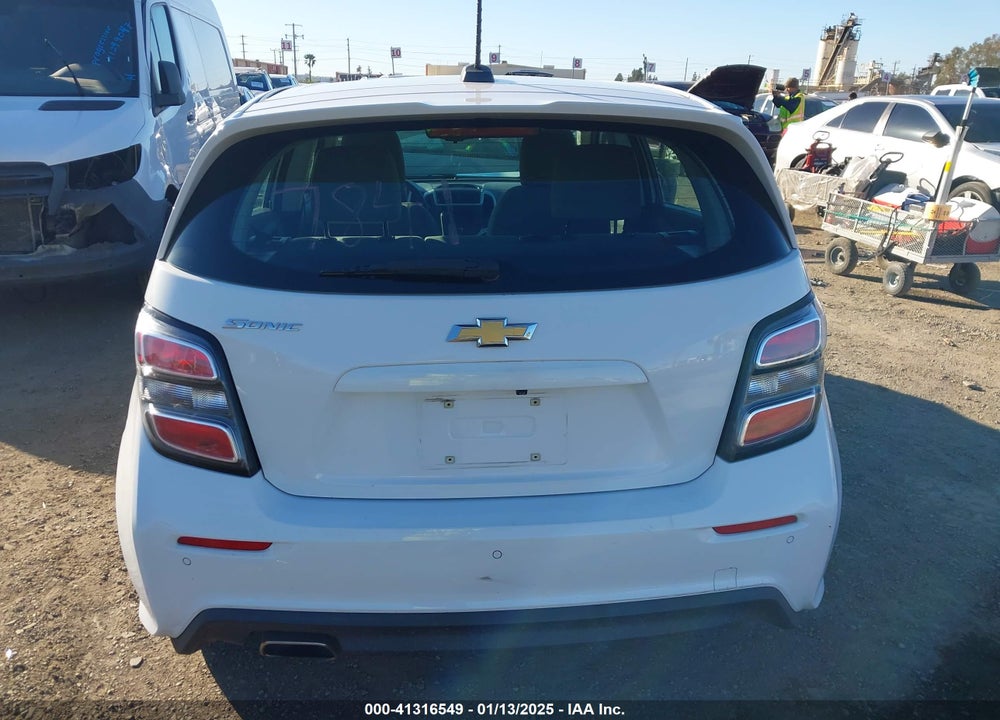 2019 CHEVROLET SONIC LT AUTO VIN: 1G1JG6SB9K4135905