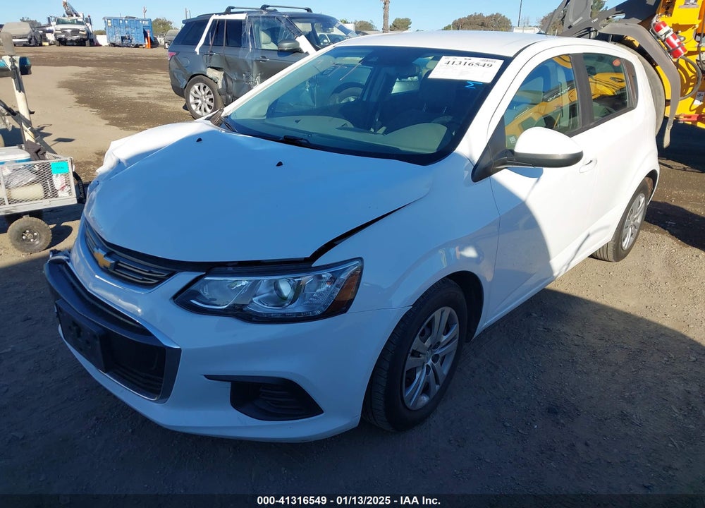 2019 CHEVROLET SONIC LT AUTO VIN: 1G1JG6SB9K4135905