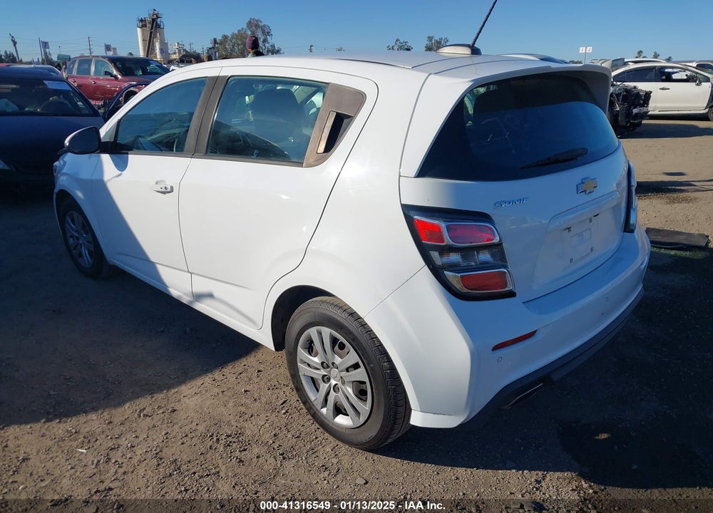 2019 CHEVROLET SONIC LT AUTO VIN: 1G1JG6SB9K4135905