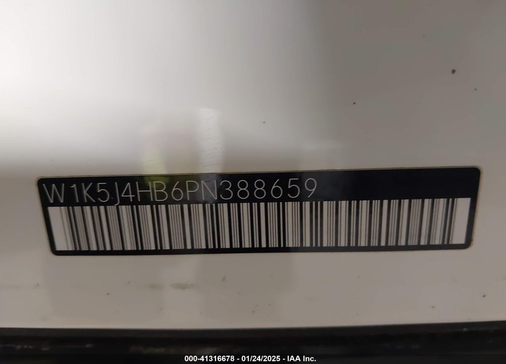 2023 BENZ CLA-CLASS CLA250 4MA VIN: W1K5J4HB6PN388659