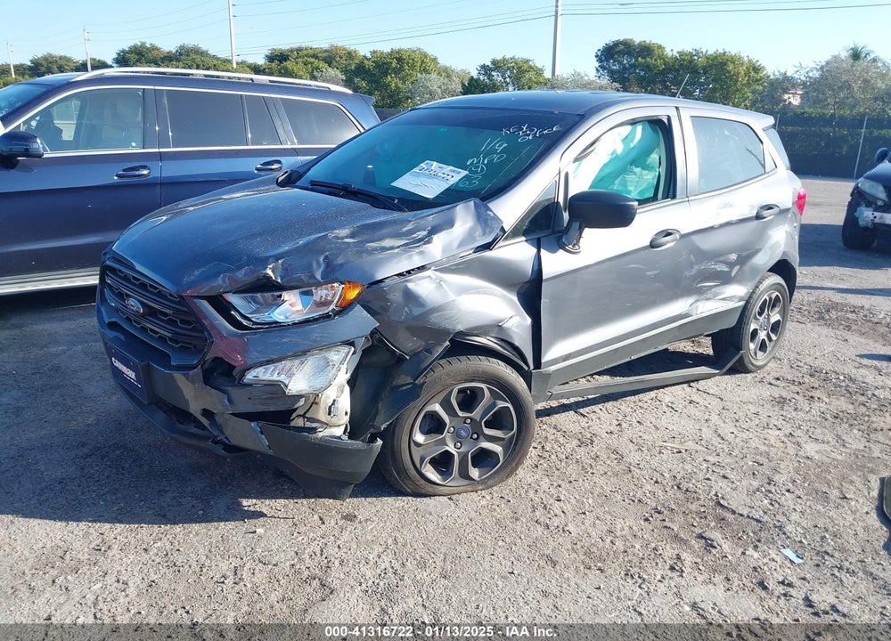 2019 FORD ECOSPORT S VIN: MAJ6S3FL4KC300963