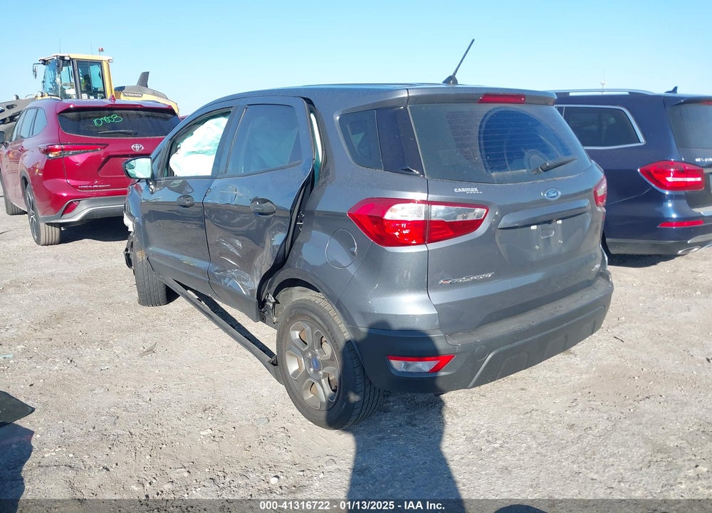 2019 FORD ECOSPORT S VIN: MAJ6S3FL4KC300963