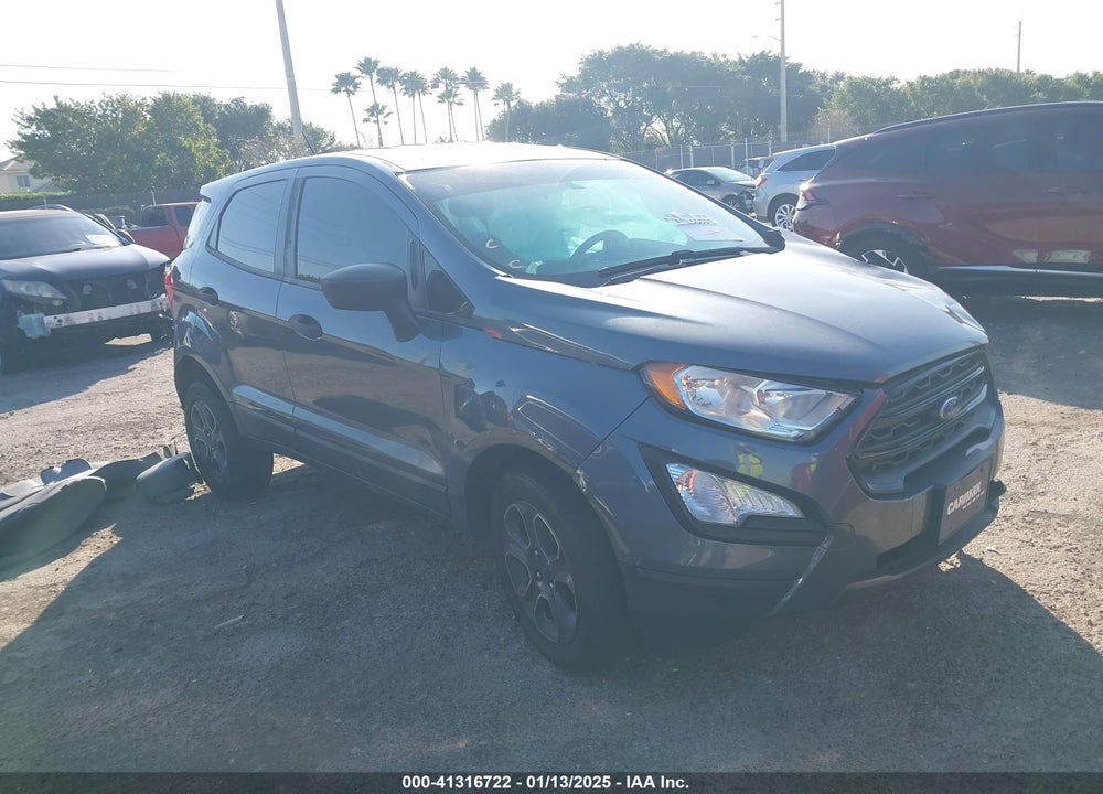 2019 FORD ECOSPORT S VIN: MAJ6S3FL4KC300963