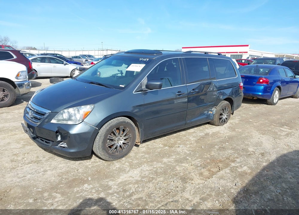 2006 HONDA ODYSSEY TOURING VIN: 5FNRL38866B114489