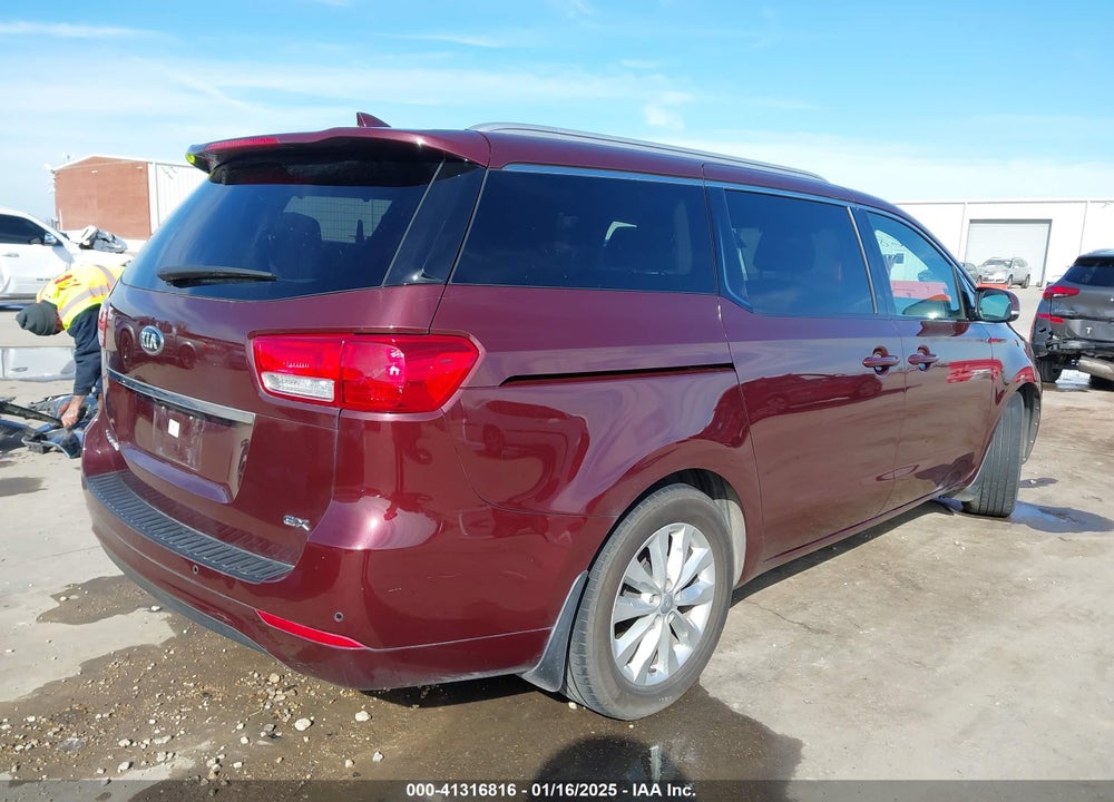 2016 KIA SEDONA EX VIN: KNDMC5C11G6210138