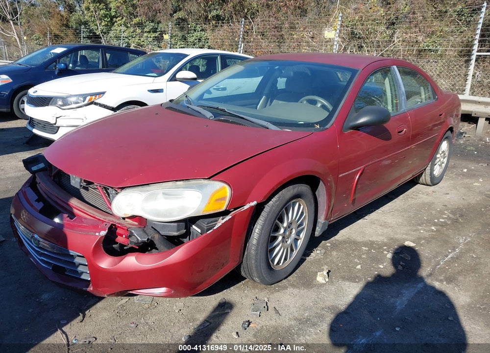 2004 CHRYSLER SEBRING LX VIN: 1C3EL46X14N148082