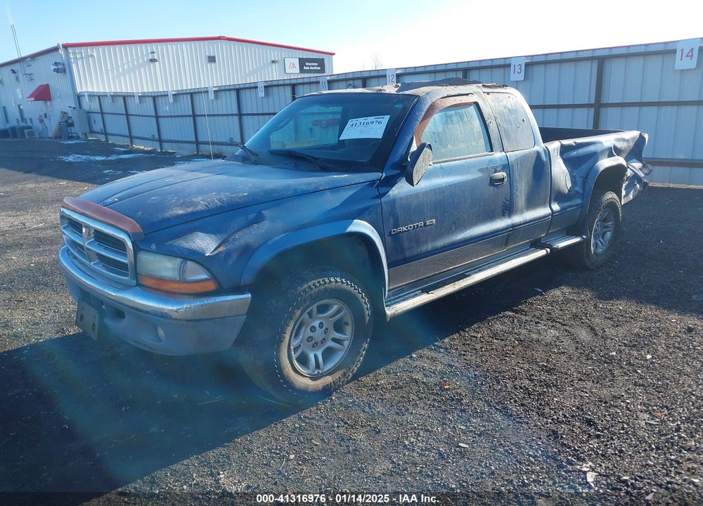 2002 DODGE DAKOTA SLT VIN: 1B7GG42N12S713443