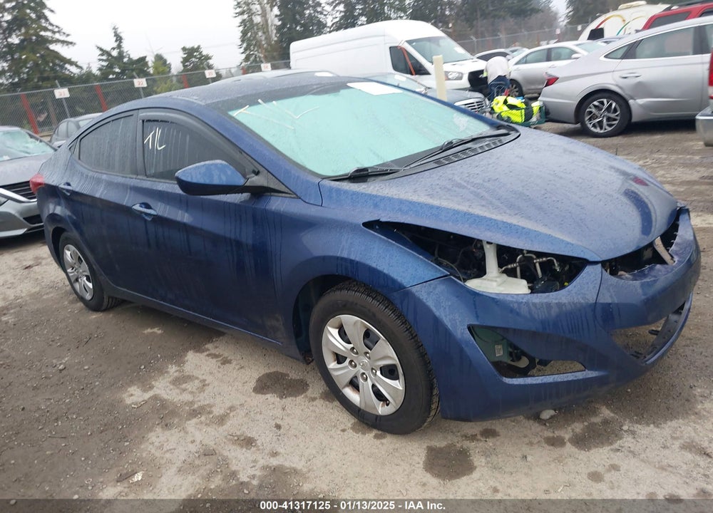 2016 HYUNDAI ELANTRA SE VIN: 5NPDH4AE4GH703545