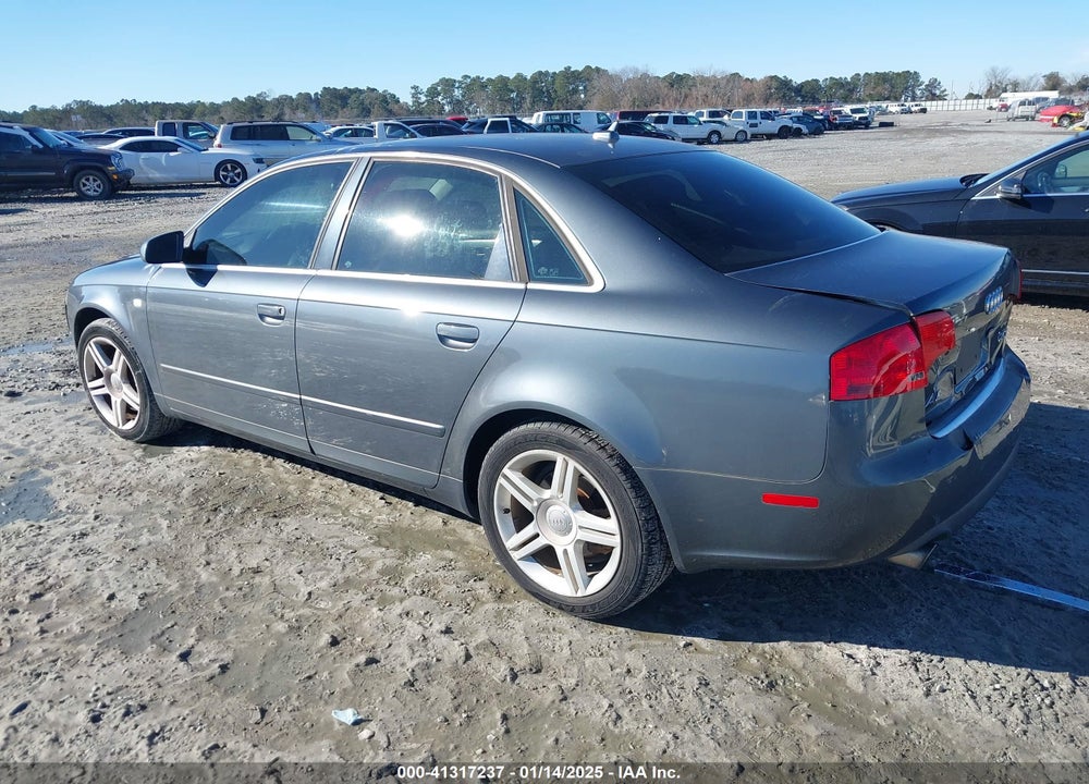 2007 AUDI A4 VIN: WAUAF78E17A074282