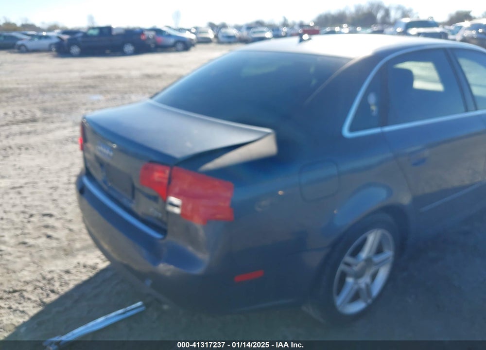 2007 AUDI A4 VIN: WAUAF78E17A074282