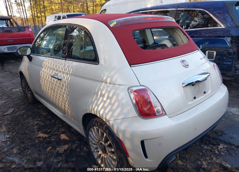 2018 FIAT 500C LOUNGE VIN: 3C3CFFEH6JT425776