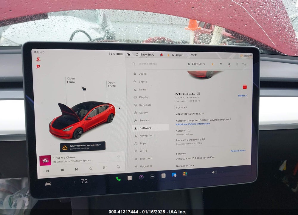 2022 TESLA MODEL 3 VIN: 5YJ3E1EB5NF152072