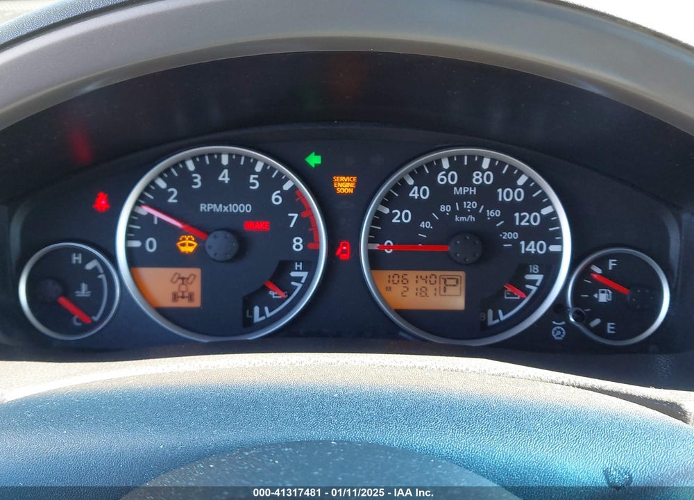 2005 NISSAN PATHFINDER VIN: 5N1AR18W55C783407
