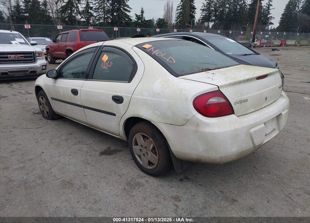 2005 DODGE NEON SE VIN: 1B3ES26C95D102847