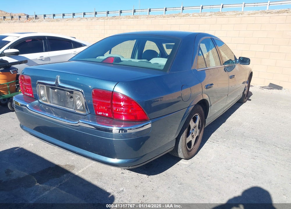 2001 LINCOLN LS V8 AUTO VIN: 1LNHM87A31Y617332