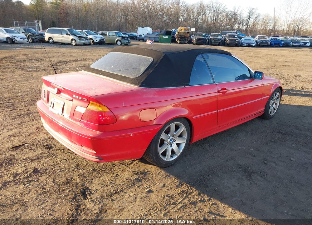2001 BMW 325CI VIN: WBABS33431JY50460