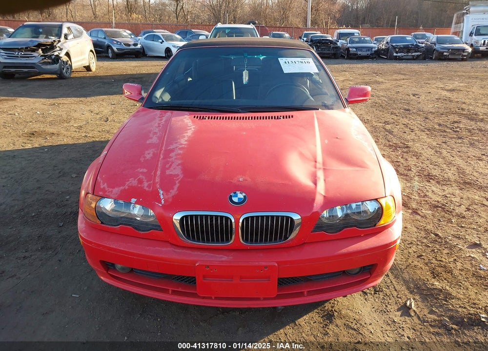 2001 BMW 325CI VIN: WBABS33431JY50460