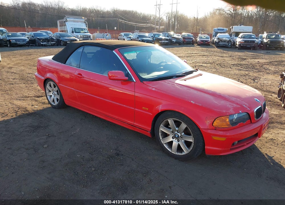2001 BMW 325CI VIN: WBABS33431JY50460