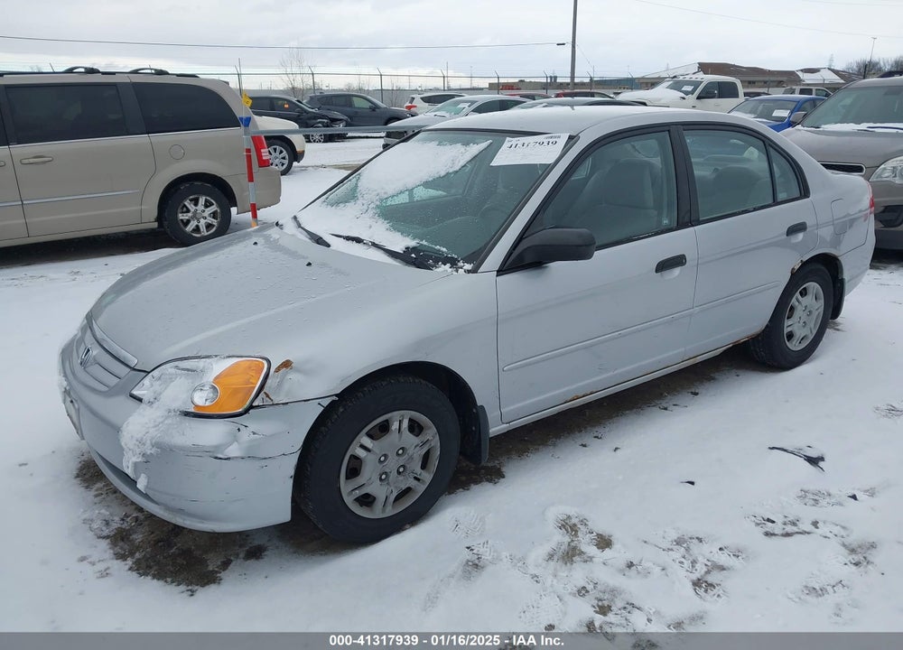 2001 HONDA CIVIC LX VIN: JHMES16541S011001