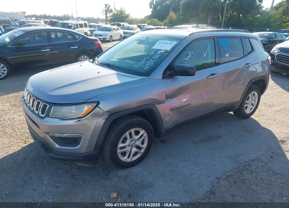 2018 JEEP COMPASS SPORT FWD VIN: 3C4NJCAB5JT488385