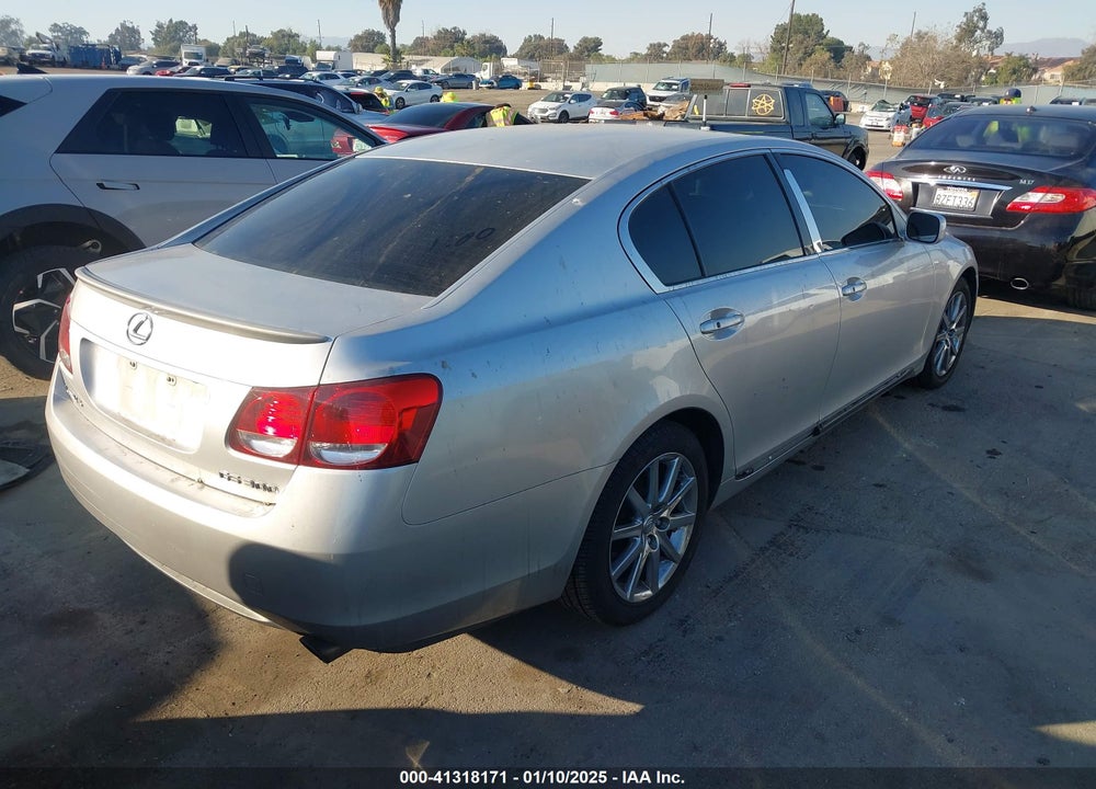 2006 LEXUS GS 300 VIN: JTHBH96S865037225
