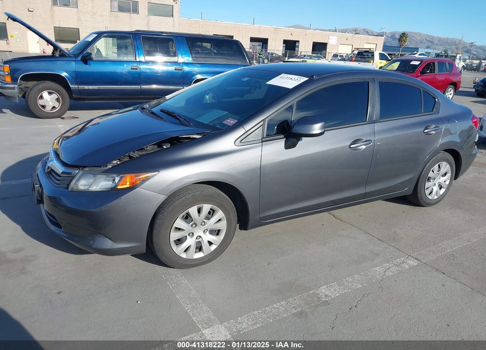 2012 HONDA CIVIC LX VIN: 2HGFB2F54CH599361