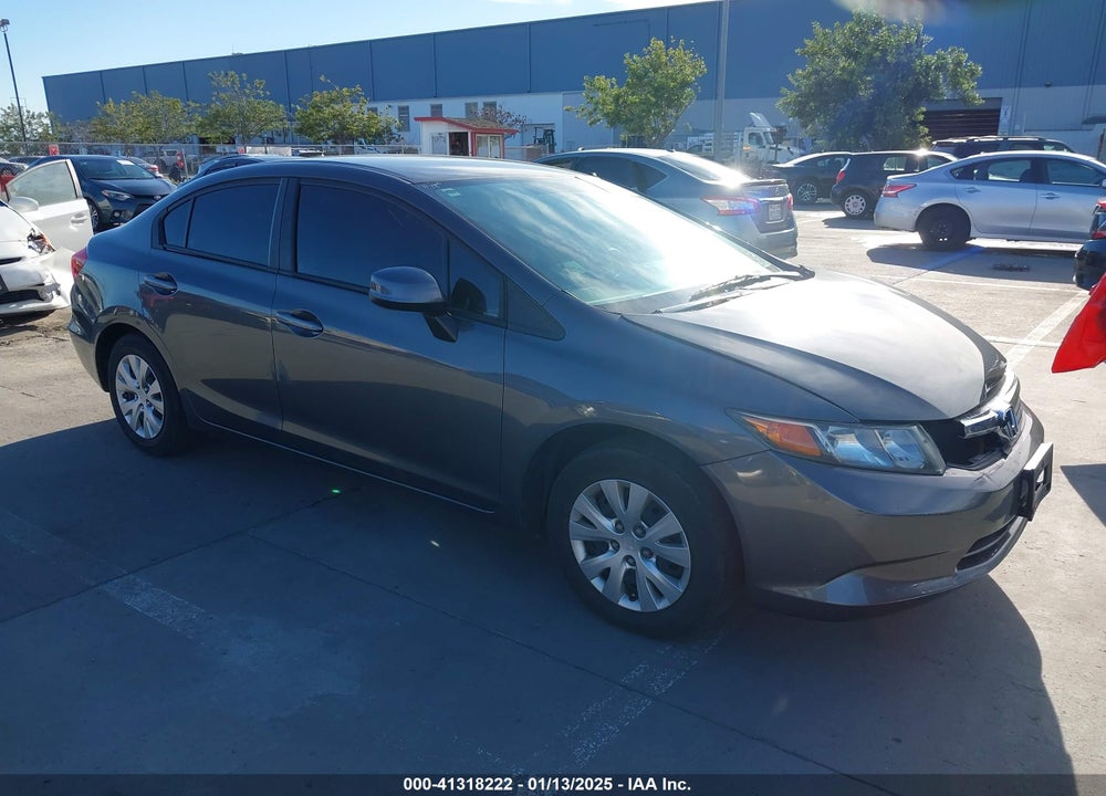 2012 HONDA CIVIC LX VIN: 2HGFB2F54CH599361
