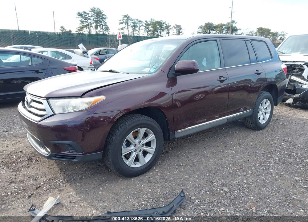 2013 TOYOTA HIGHLANDER VIN: 5TDZA3EH2DS031578
