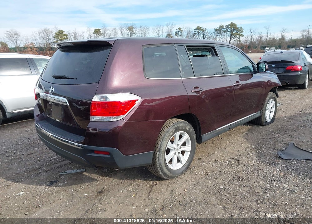 2013 TOYOTA HIGHLANDER VIN: 5TDZA3EH2DS031578