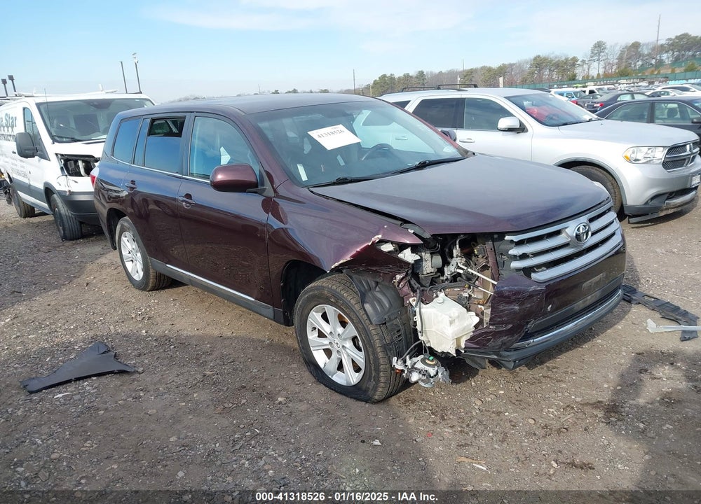 2013 TOYOTA HIGHLANDER VIN: 5TDZA3EH2DS031578