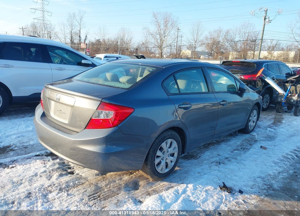 2012 HONDA CIVIC SDN LX VIN: 19XFB2F54CE033095