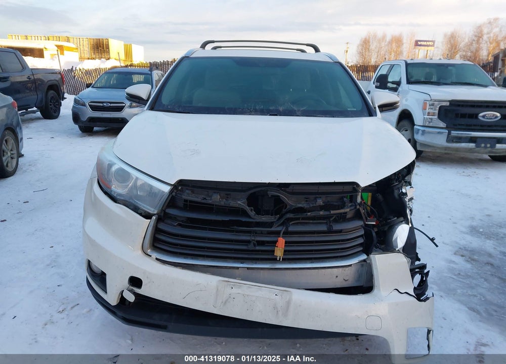 2016 TOYOTA HIGHLANDER XLE V6 VIN: 5TDJKRFH6GS311245